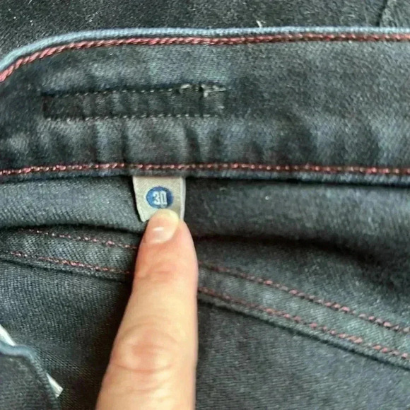 Citizens of Humanity Elson Medium Rise Straight Leg Jeans Black Size 30 - Picture 9 of 10